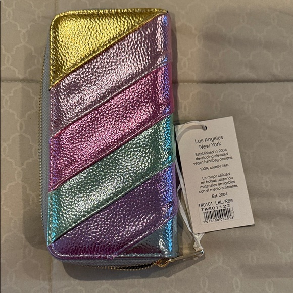 Alyssa Multicolor Metallic Wallet - Picture 3 of 8